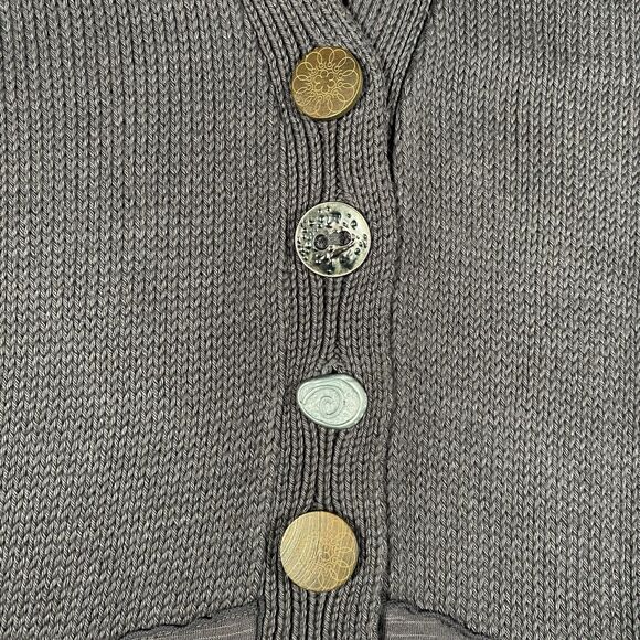 Pure Handknit Cardigan Sweater Lagenlook Boho Artsy Minimalist Women's Sz L/XL - Picture 7 of 12